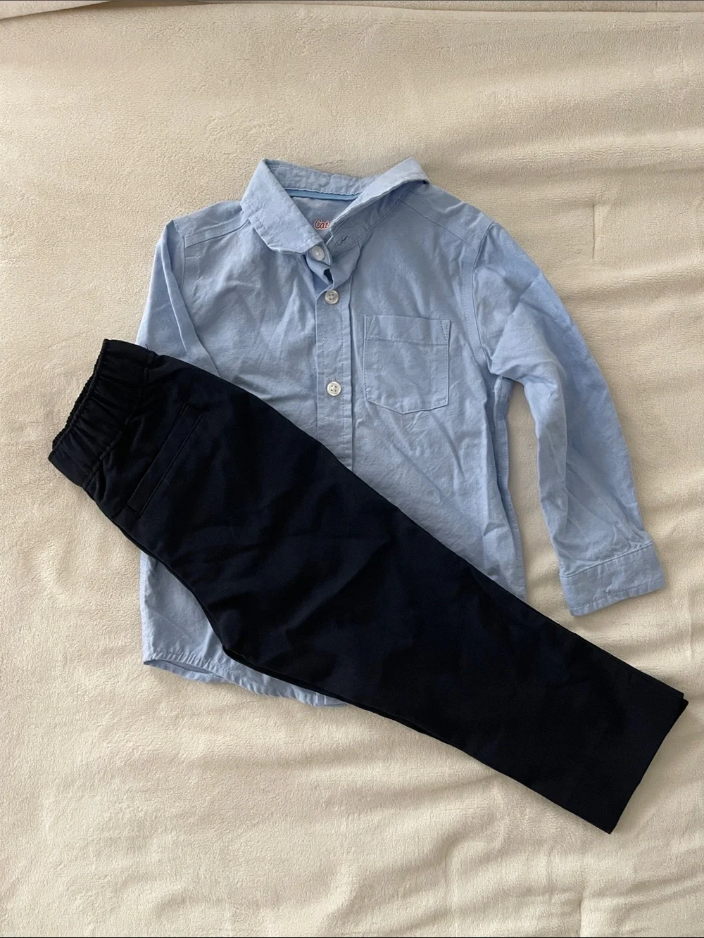 Cat & Jack Light Blue Button-Up Shirt
